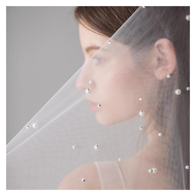 Roycebridal Ivory Tulle Wedding Veils