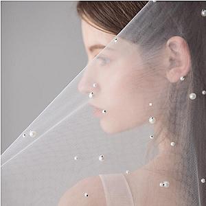 Roycebridal Ivory Tulle Wedding Veils