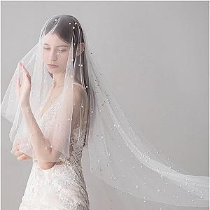 Roycebridal Ivory Tulle Wedding Veils